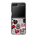 CASETiFY Impact Case for Samsung Galaxy Z Flip 5 - Spooky Cakes - Clear Black, CTF-30275930-16006201