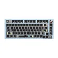 EPOMAKER x LEOBOG Hi75 Aluminum Alloy Wired Mechanical Keyboard Barebones Kit, Programmable Gasket-Mounted Gaming Keyboard Kit, Hot Swappable, with Mode-Switching Knob, NKRO for Win/Mac (Light Blue)