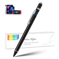 Evach Stylus Pen for Google Pixel 8 Pro,Active Digital Pen with 1.5mm Ultra Fine Tip Pencil for iPad/iPhone/Lenovo/HP/Dell/ASUS Tablets, Drawing Writing on Touch Screens,Black