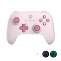 8Bitdo Ultimate C Bluetooth Controller with 6-axis Motion Control and Rumble Vibration for Switch (Pink)