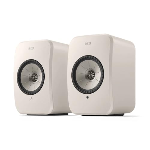 KEF Wireless HiFi Speakers LSX II LT (Stone White)