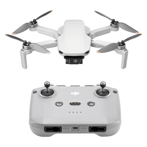 DJI Mini 4K, Drone with 4K UHD Camera for Adults, Under 249 g, 3-Axis Gimbal Stabilization, 10km Video Transmission, Auto Return, Wind Resistance, 1 Battery for 31-Min Max Flight Time, Intelligent