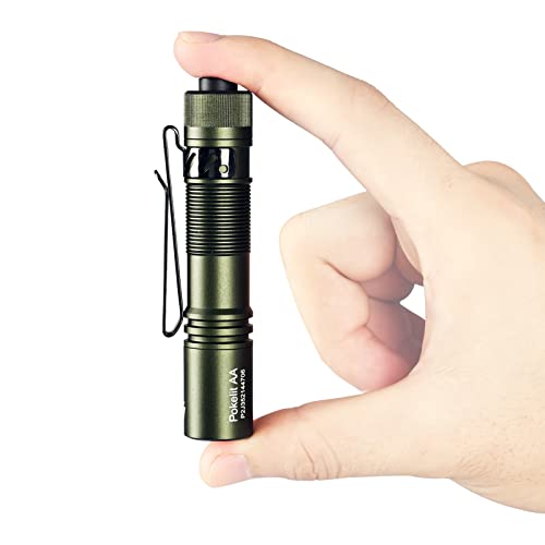 ACEBEAM Pokelit AA EDC Pocket Rechargeable Flashlight 550 Lumens Small High CRI 90+ LED Camping Hiking Daily Use Dark Green