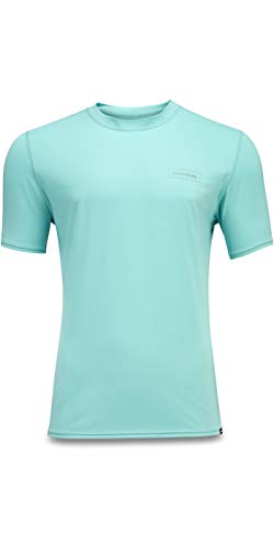 Dakine Mens Heavy Duty Loose Fit Short Sleeve Surf Shirt - Nile Blue - 6.5 oz Recycled Polyester Loose fit surf Shirt