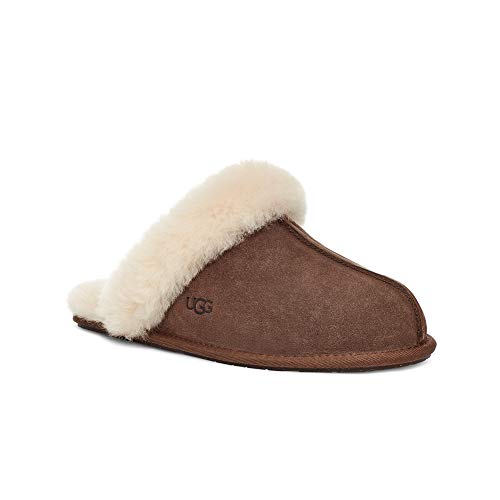 Ag Scuffette II Women's Fluffy Slippers, ESPRESSO, 5 US