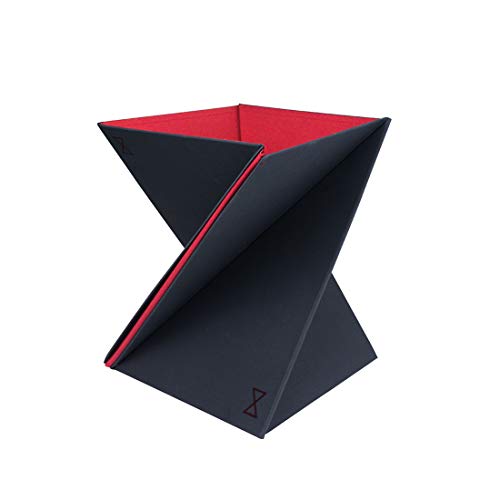 DesignNest Levit8 Portable Standing Desk Work Station Foldable Sit to Stand Laptop Riser, Easy flat to Raised surface Converter, Origami home, office Travel (Medium)