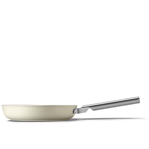 Smeg CKFF2401CRM Non-Stick Frying Pan, 24cm, Cream