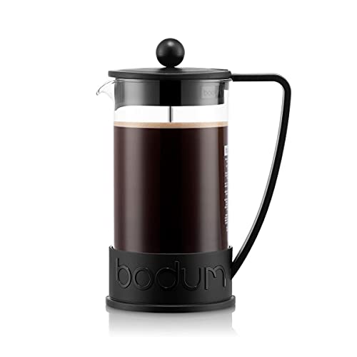 BODUM 10948-01 Brazil French Press Coffee Maker, 3 Cup, 0.35L, Black
