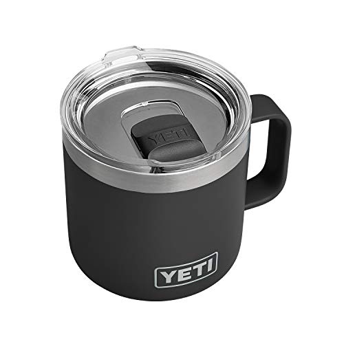 YETI Rambler Stainless Steel Vacuum Insulated Mug with MagSlider Lid, 14oz, Black