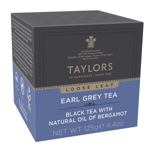 Taylors of Harrogate Earl Grey Leaf Tea Carton Box,