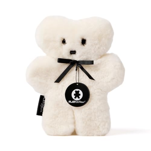 FLATOUTbear Milk 100% Australian Sheepskin Teddy Bear