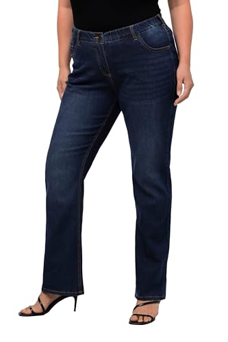 Ulla Popken Women's bootcut jeans, Blue Denim, 40W x 32L