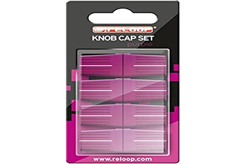 Reloop Knob Cap Set Purple - 8 Knob Caps, Rubber Coating for More Grip, Compatible with Many DJ Mixers and Controllers Purple