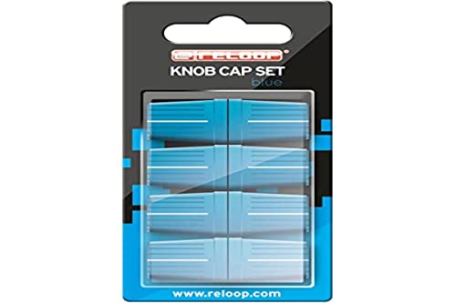 Reloop Knob Cap Set Blue - 8 Knob Caps, Rubber Coating for More Grip, Compatible with Many DJ Mixers and Controllers, Blue, KNOB-CAP-BLUE
