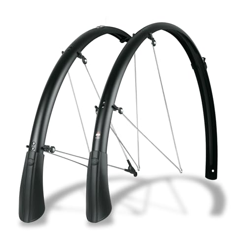 SKS Bluemels Matt 35 Bicycle Mudguard Set // 28 Inches Black Matte