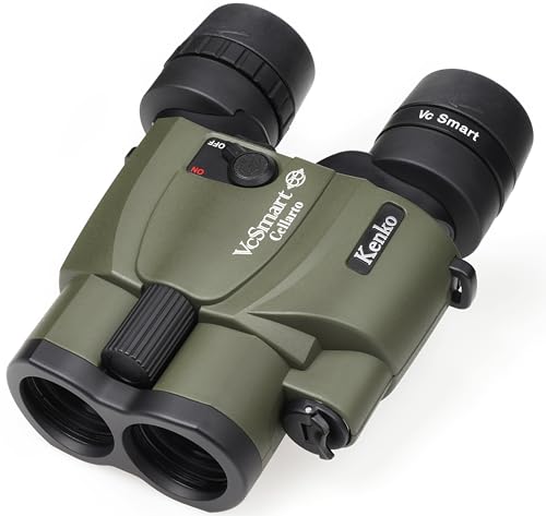 Kenko 407028 VC Smart 10 x 30 Cellarto WP 10x Vibration Proof Binoculars, 10x, 30 Calibration, 2-Axis Image Stabilization, Automatic Vibration Selection Function, IPX7 Equivalent Waterproof Design,