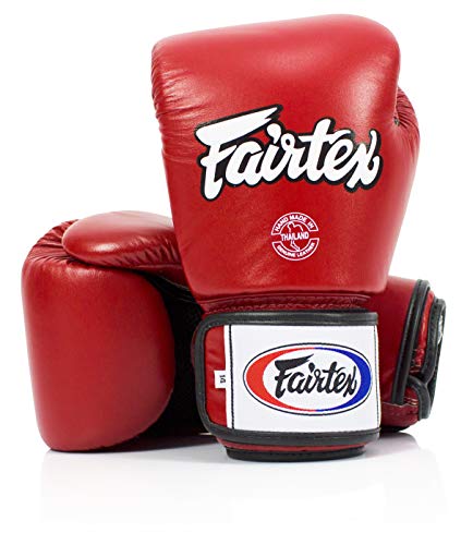 Fairtex Muay Thai Boxing Gloves Bgv1 Br Breathable Red 16 Oz Training & Sparring Gloves For Kick Boxing Mma K1