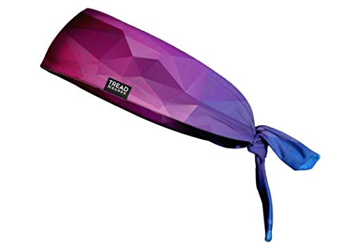 TreadBands All Terrain Non-Slip Tieback Headband - Designs, Rainbow Blocks