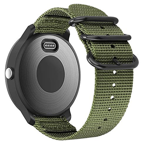 Fintie Band Compatible with Garmin Vivoactive 3, 20mm Soft Nylon Replacement Strap Band Compatible with Garmin Vivoactive 3 / Vivoactive 3 Music/Forerunner 645 Music Smartwatch (Olive)