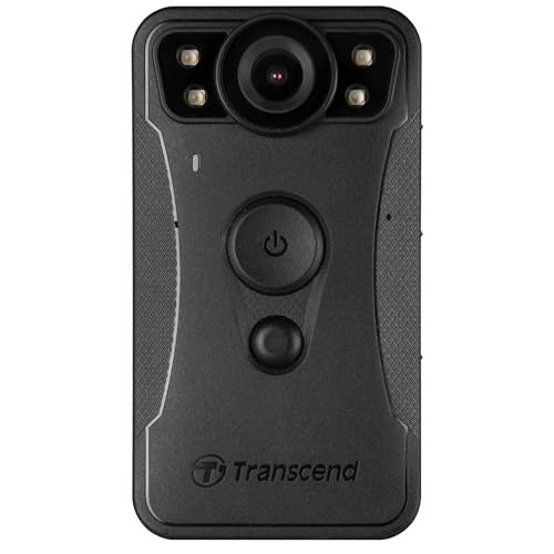 Transcend 64GB, DrivePro Body 30, Body Camera, Night Vision, Wi-FI & Bluetooth, IP67 Weatherproof, 1440P 2K QHD, 12-Hour Battery Life, Ideal for Law Enforcement & Security - TS64GDPB30A