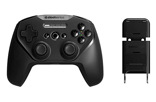 SteelSeries Stratus+ Bluetooth Gaming controller for Android & Windows - Mobile - Hall Effect Sensors - Clickable L3/R3, Black (69076)