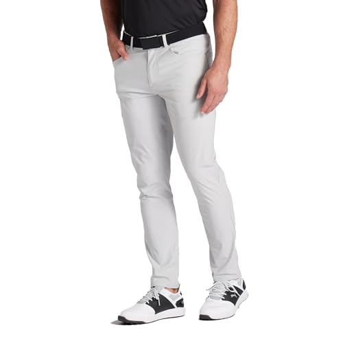 PUMA GOLF Men's 101 5 Pocket Pant, Ash Gray, 28W x 30L