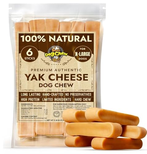Tibetan Dog Chew - Himalayan Yak Cheese Dog Chew -100% Natural Dog Treats for Aggressive Chewers - 2 pounds Premium Grade Quality for Most Dogs Under 70 Lbs- Long Lasting, High Protein