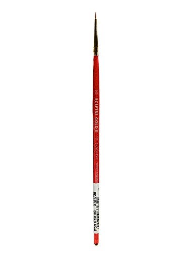 Winsor & Newton Sceptre Gold II Series 101 Short Handle Brush-Round #000