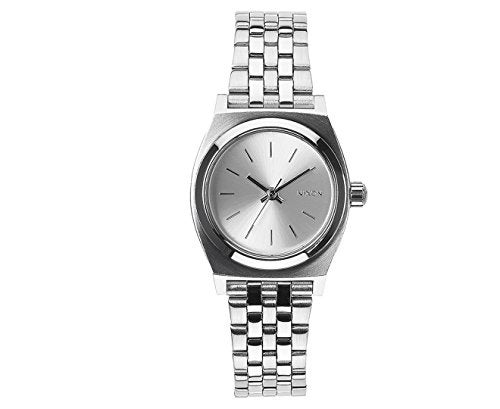 Nixon Women's Watch XS Small Time Plate Analogue Quartz Stainless Steel A3991920-00, Silver Tone, Bracelet