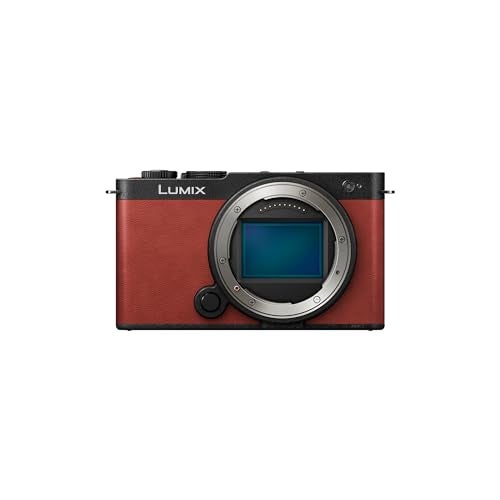 Panasonic Lumix DC-S9E-R Full Frame Open Gate Mirrorless Vlogging Camera, 24.2MP, 6K/4K Video, PDAF 779 Points, Image Stabilization, Free Angle Screen, 5Ghz WiFi, Crimson Red