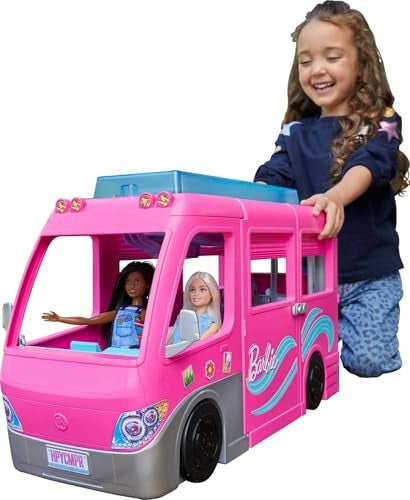 Barbie Dream Camper Vehicle Playset, Multicolor (HCD46)