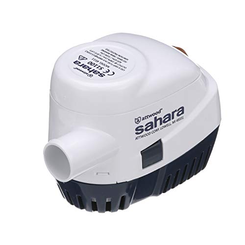 Attwood Sahara Automatic Pump, WHITE/BLUE, 1100 GPH