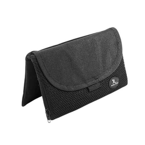 Running Buddy Magnetic Buddy Pouch – Beltless “No Bounce” Pouch/Waist Pack Carries Phone and Other Essentials – Great for Running, Walking, Travel and More – Black and Pink, Size XL (6-3/4” Long)