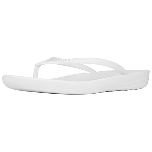 FitFlop Iqushion Ergonomic Flip-Flop Urban White 9 M (B)