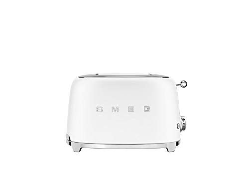 Smeg TSF01WHMUK 2-Slice Toaster, Matte White