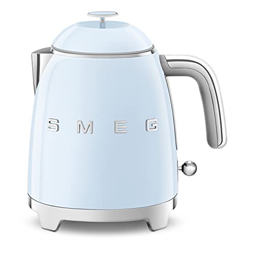 Smeg KLF05PBUK Mini Electric Kettle, 0.8L, Pastel Blue