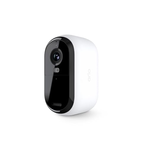 Arlo Essential Security Camera 2K |Outdoor - Indoor | 2nd Gen | Wireless with Spotlight, 2-Way Audio, Color Night Vision, Live Stream, Motion Activation, Real Time Notifications, Wide Angle - White