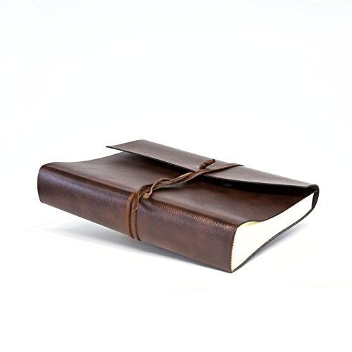 Tivoli Magnum Recycled Leather Photo Album, Handmade in Classic Italian Style, Gift Box Included, A4 (23x30cm) Brown