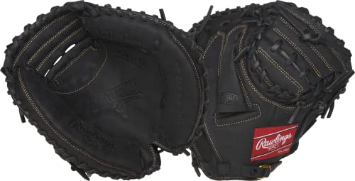 Rawlings Renegade Series 31.5" CM 1-Piece Web Youth Catchers Mitt Left Hand Throw, Black Red