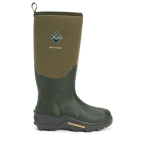Muck Boot Mens Arctic Sport 00 Wellington Boots Lightweight, Green Moss 333a, 7 Women/6 Men
