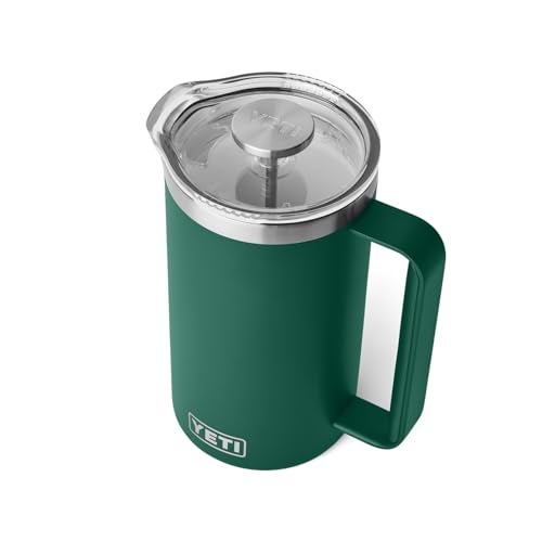 YETI Rambler 34 oz. French Press Coffee Maker, Black Forest Green