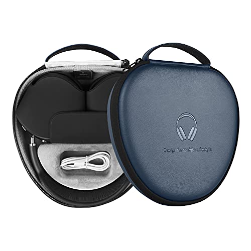 for Apple AirPods Max Case Accessory: WIWU AirPod Max Case with Sleep Mode | Airpod Max Accessories for Apple Headphones | Ultra-Slim Travel Carrying Case | Portable Storage Bag | Blue