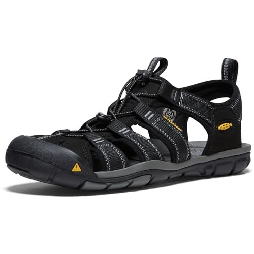 KEEN Men's Clearwater Cnx-m Sandal, Black/Gargoyle, 10 M US