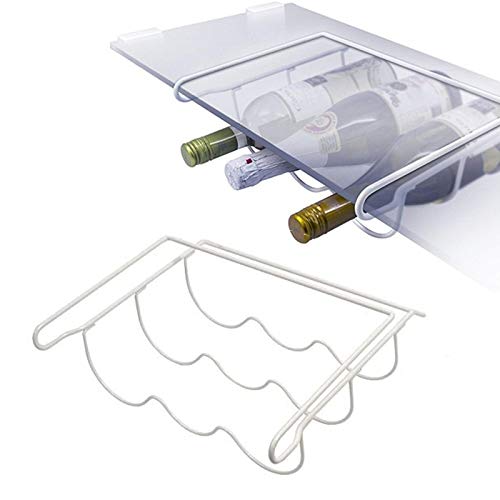 Qualtex Bottle & Wine Bottle Rack Shelf Holder For All Fridges - Fridge Bottle Storage Shelf