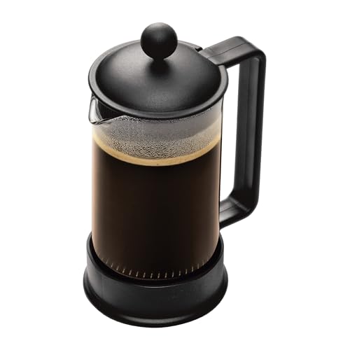 Bodum 1543-01US Brazil 3 cup French Press Coffee Maker, 12 oz, Black