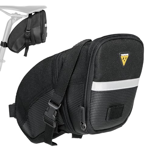 Topeak TC2471B Aero Wedge Pack with Strap Mount, Micro, Black