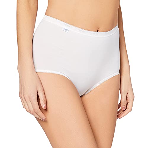 Sloggi Womens Basic Maxi Brief 4 Pack White - 14 UK