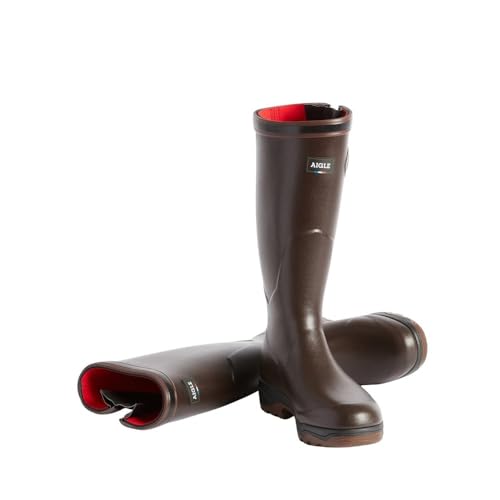 Aigle Men's Parcours 2 Iso Wellington Boots, Brun, 9 US Men