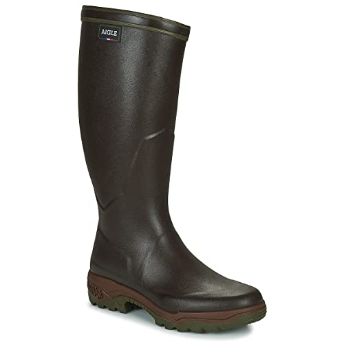 Aigle Rain Boots Official Parkle Rubber Boots, brown (french toast 19-1012tcx), 8 US