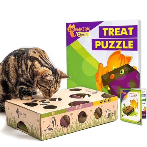 Cat Amazing - Best Cat Toy Ever Interactive Treat Maze & Puzzle Game For Cats
